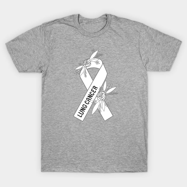 Lung Cancer Awareness T-Shirt by Sloth Station